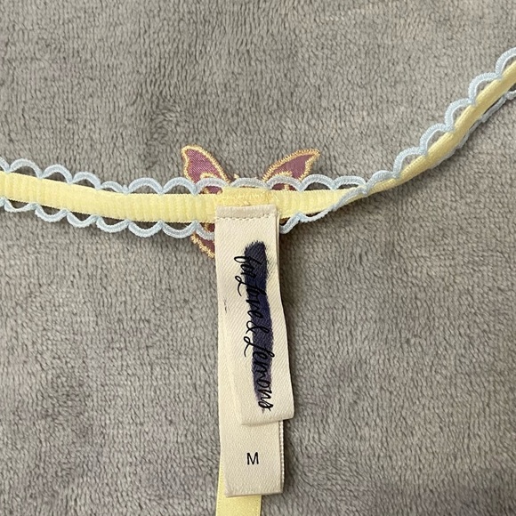 New! For Love and Lemons Pastel Papillon Underwire Bra & Thong Panty Set 10465 - Picture 9 of 12